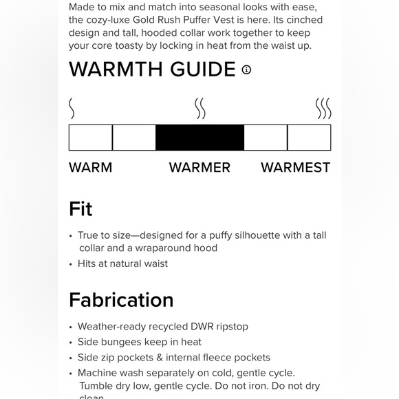 ALO Gold Rush Puffer Vest NWT - Picture 3 of 6